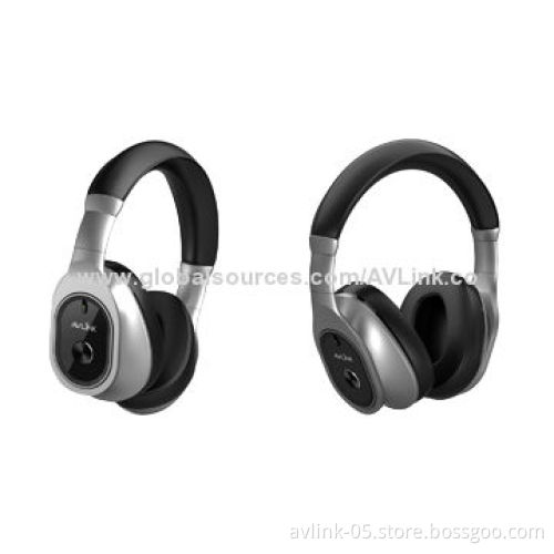 Fashionable Headband Active Noise-canceling Headphones with Heavy Bass for Airplane and Subway